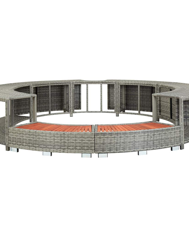 Hottub-Ombouw Poly Rattan
