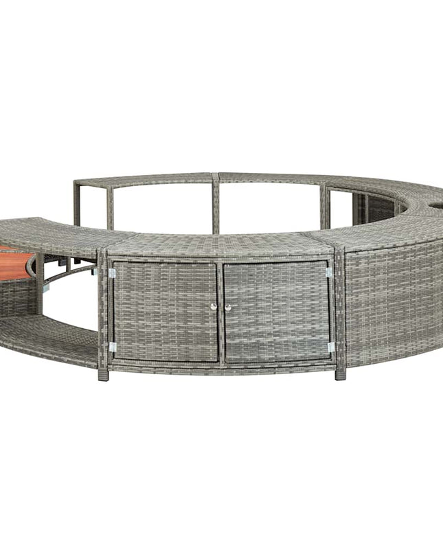 Hottub-Ombouw Poly Rattan