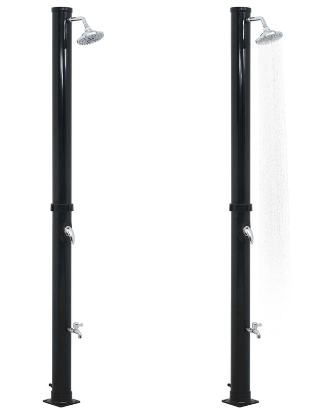 Solardouche 20 L 220 Cm Zwart