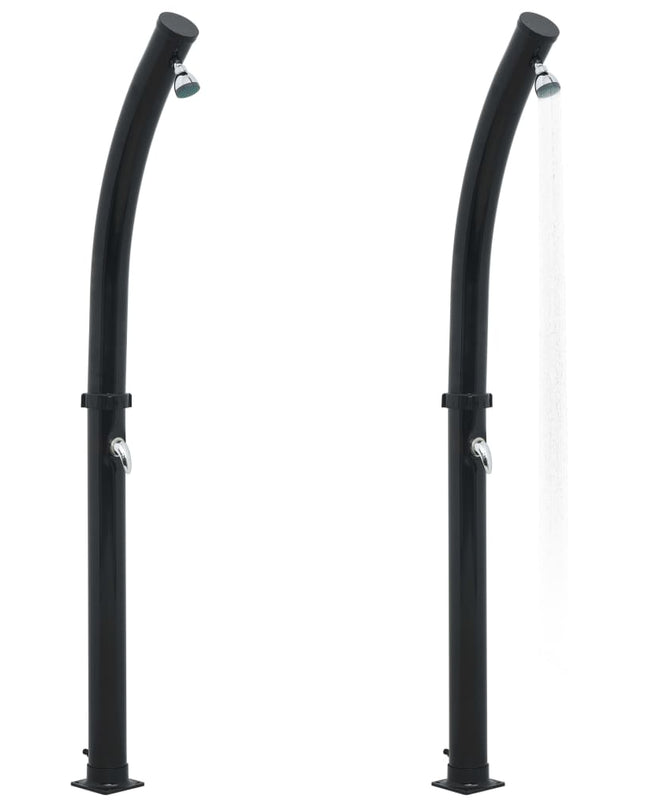 Solardouche 20 L 214 Cm Zwart