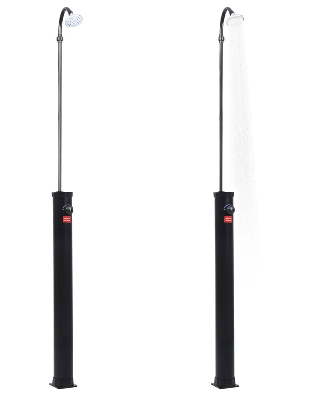 Buitendouche Solar 8 L 215 Cm Zwart