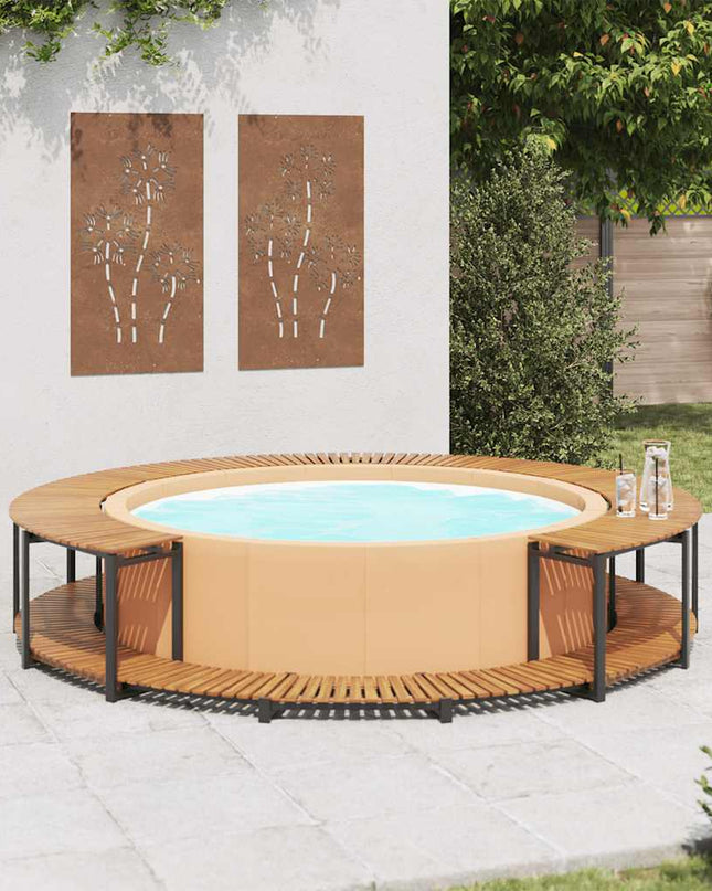Spa-Ombouw 273X53 Cm Massief Acaciahout