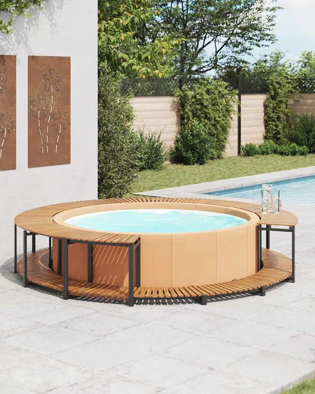 Spa-Ombouw 273X53 Cm Massief Acaciahout