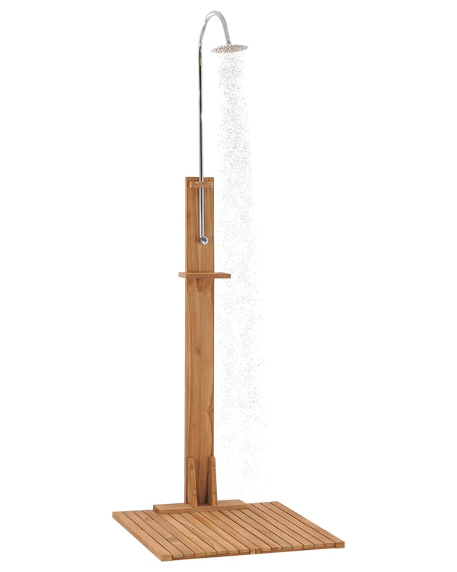 Buitendouche 75X75X210 Cm Massief Teakhout