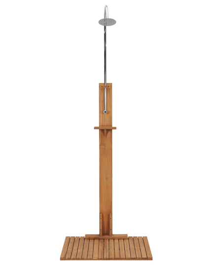 Buitendouche 75X75X210 Cm Massief Teakhout