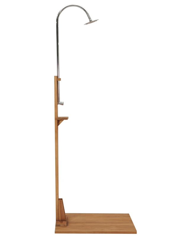 Buitendouche 75X75X210 Cm Massief Teakhout