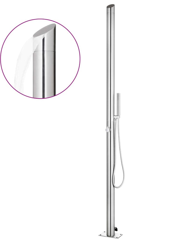 Buitendouche 220 Cm Roestvrij Staal