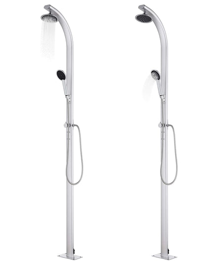 Buitendouche 215 Cm Aluminium Zwart
