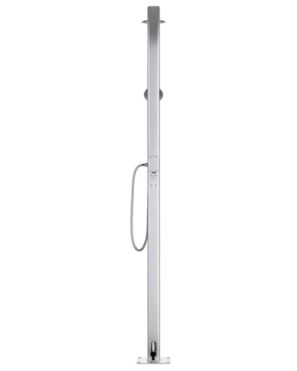 Buitendouche 215 Cm Aluminium Zwart