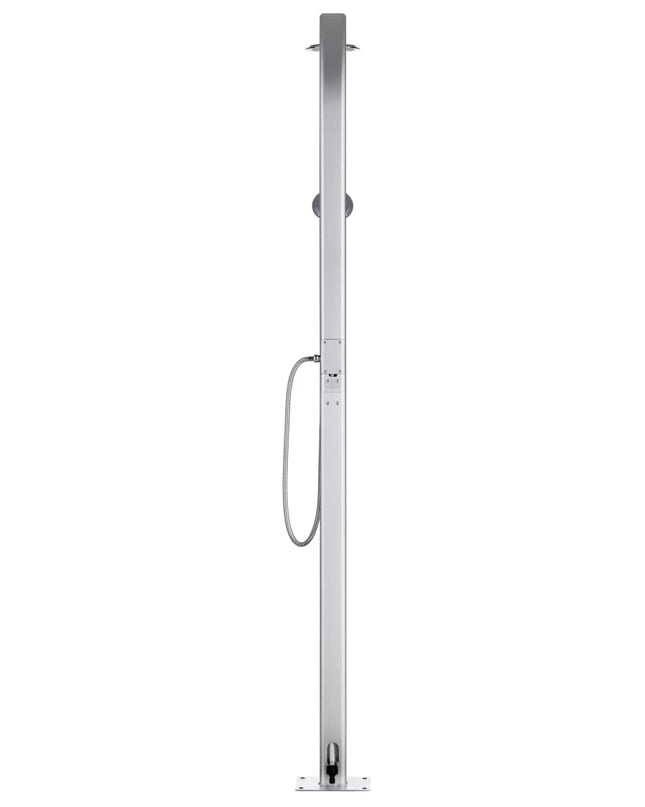 Buitendouche 215 Cm Aluminium Zwart