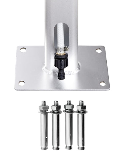 Buitendouche 215 Cm Aluminium Zwart