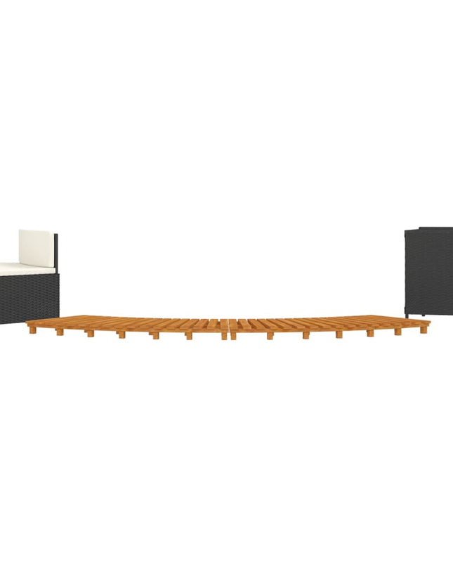Hottub-Ombouw Poly Rattan En Massief Acaciahout