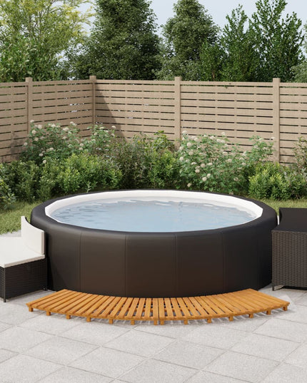 Hottub-Ombouw Poly Rattan En Massief Acaciahout