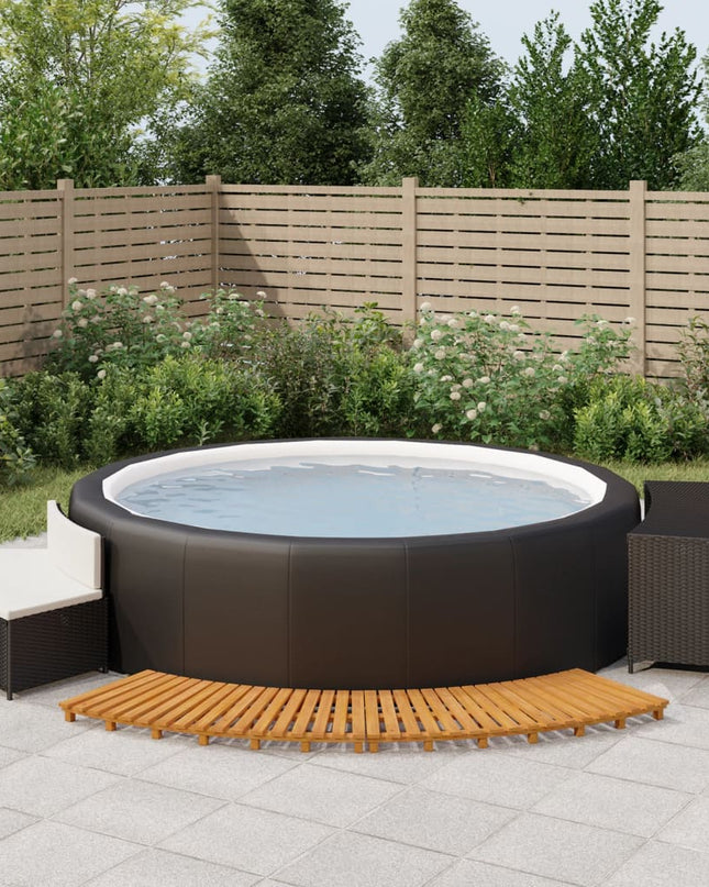 Hottub-Ombouw Poly Rattan En Massief Acaciahout