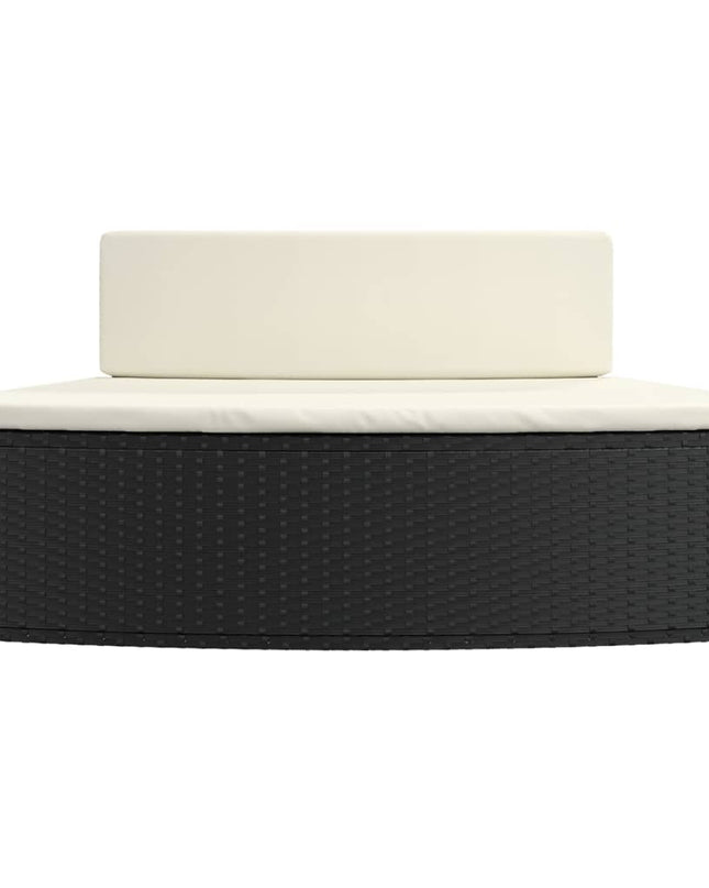 Spa-Bankjes Met Kussens 2 St Poly Rattan