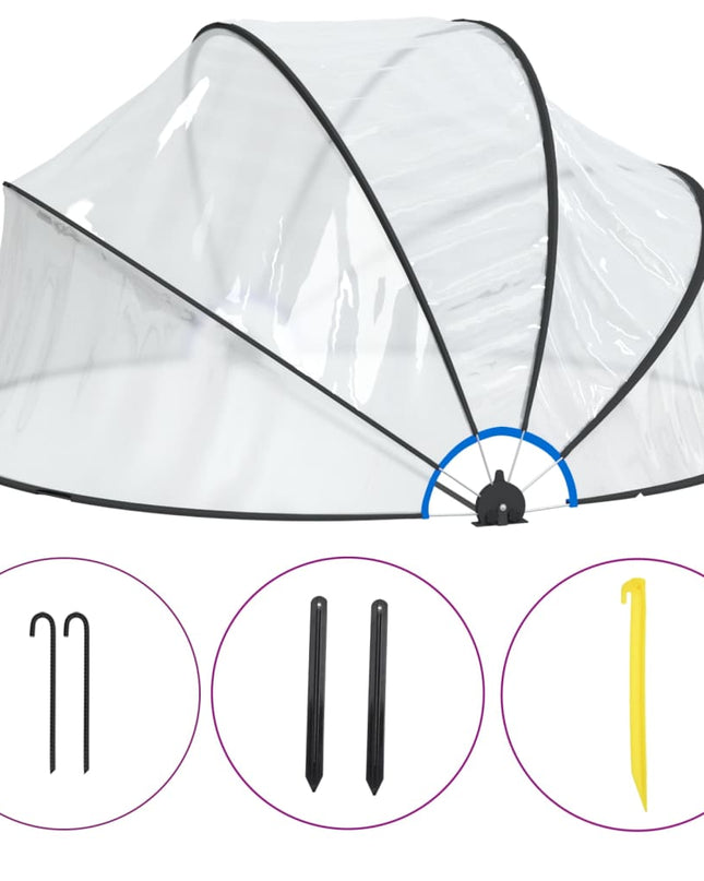 Zwembadoverkapping Rond Pvc