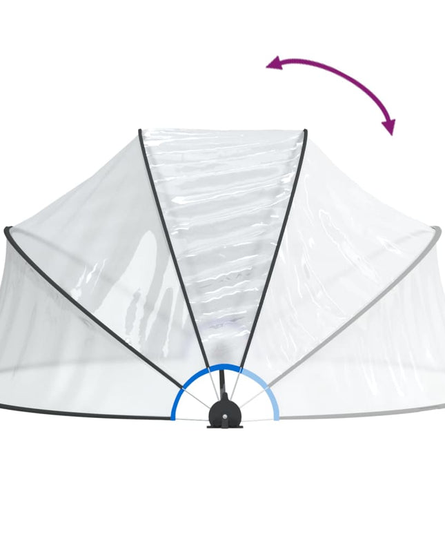 Zwembadoverkapping Rond Pvc