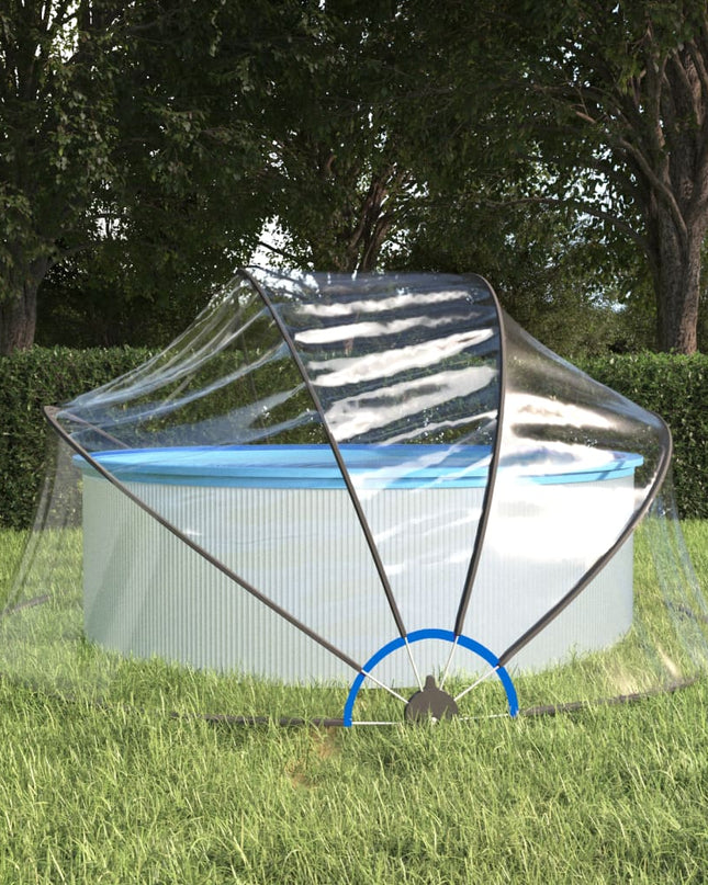 Zwembadoverkapping Rond Pvc