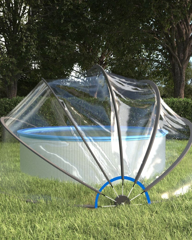 Zwembadoverkapping Rond Pvc