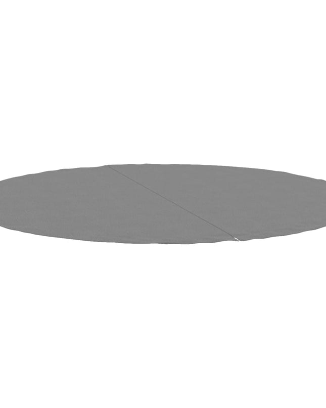 Zwembadgrondzeil Ø244 Cm Polyester Geotextiel Lichtgrijs