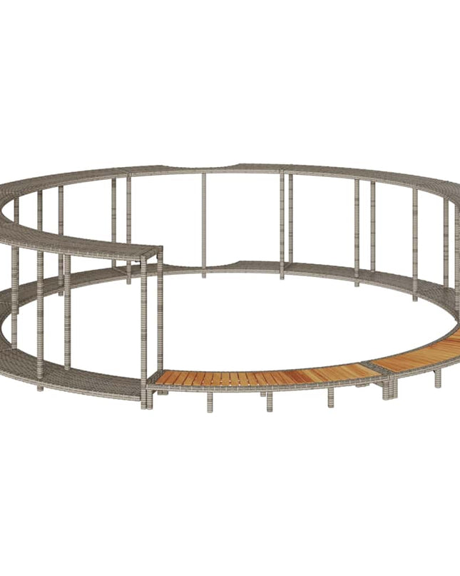 Hottub Ombouw Opbergruimte En Houten Opstapje Poly Rattan