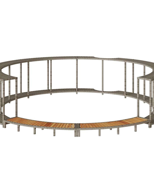 Hottub Ombouw Opbergruimte En Houten Opstapje Poly Rattan