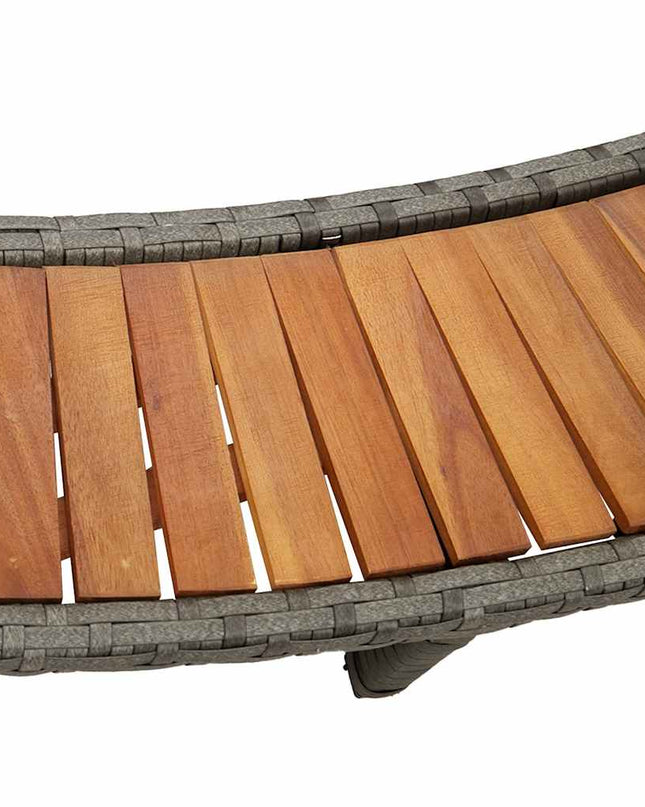 Hottub Ombouw Opbergruimte En Houten Opstapje Poly Rattan