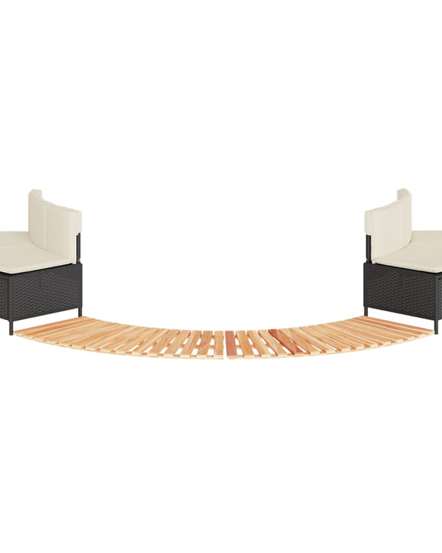 Hottub-Ombouw Poly Rattan En Massief Acaciahout