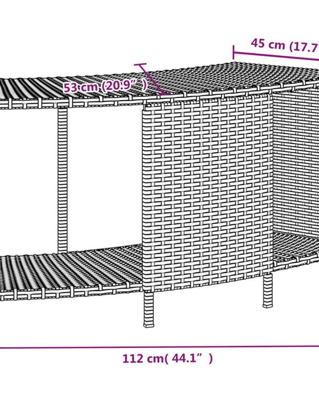 Hottub-Ombouw Poly Rattan En Massief Acaciahout Zwart