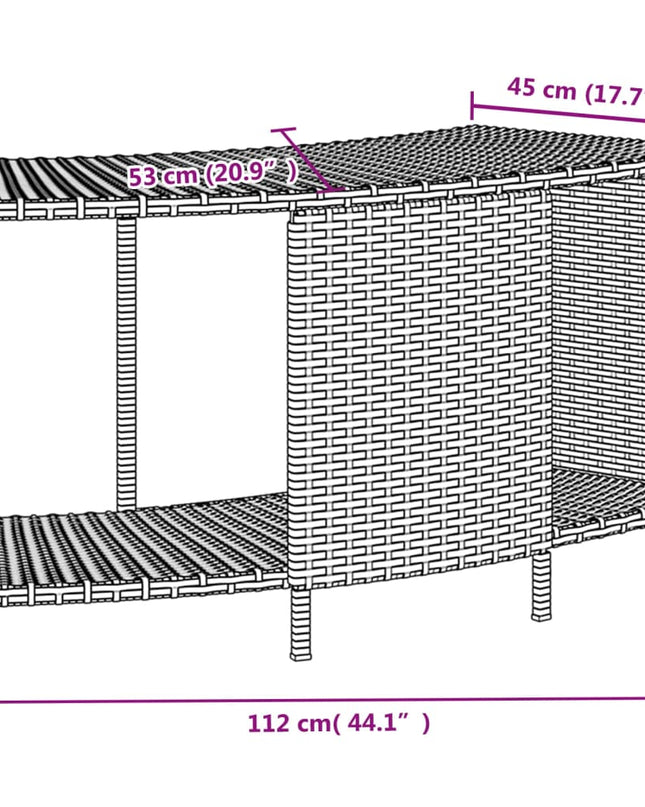 Hottub-Ombouw Poly Rattan En Massief Acaciahout Zwart