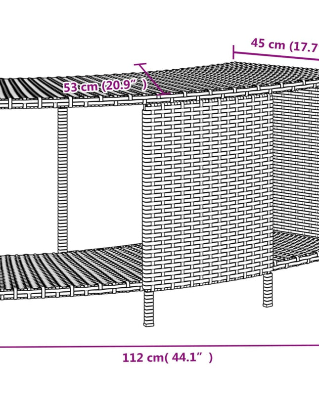 Hottub-Ombouw Poly Rattan En Massief Acaciahout Zwart